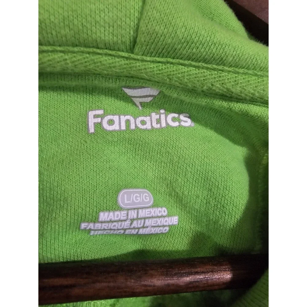 Fanatics Seattle Seahawks Action Green Primary Logo Pullover Hoodie Men's Large
